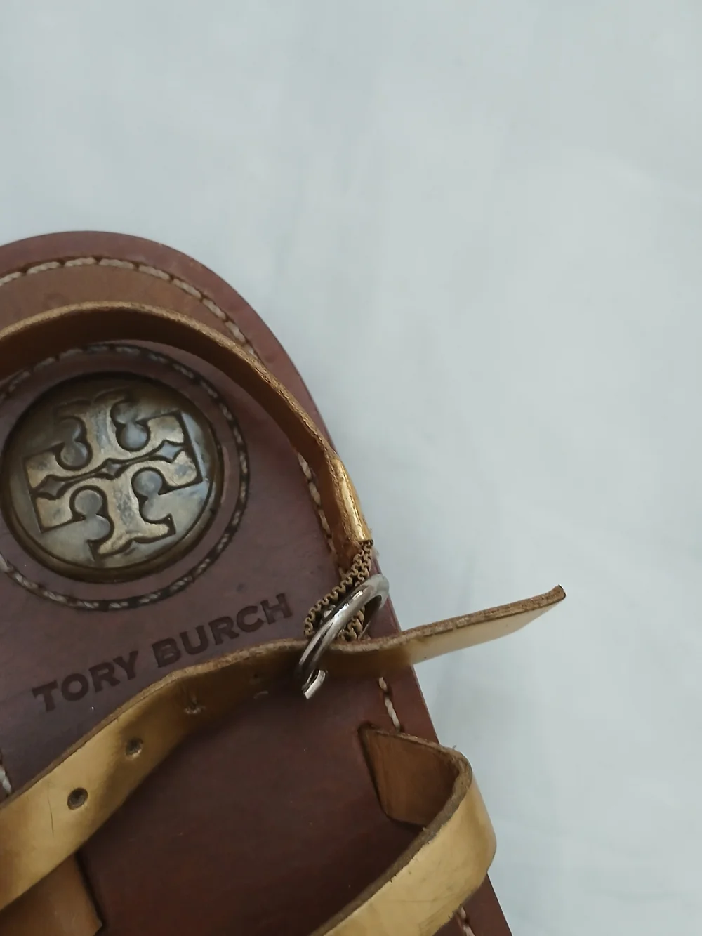Tory Burch Gold Leather Strappy Sandals